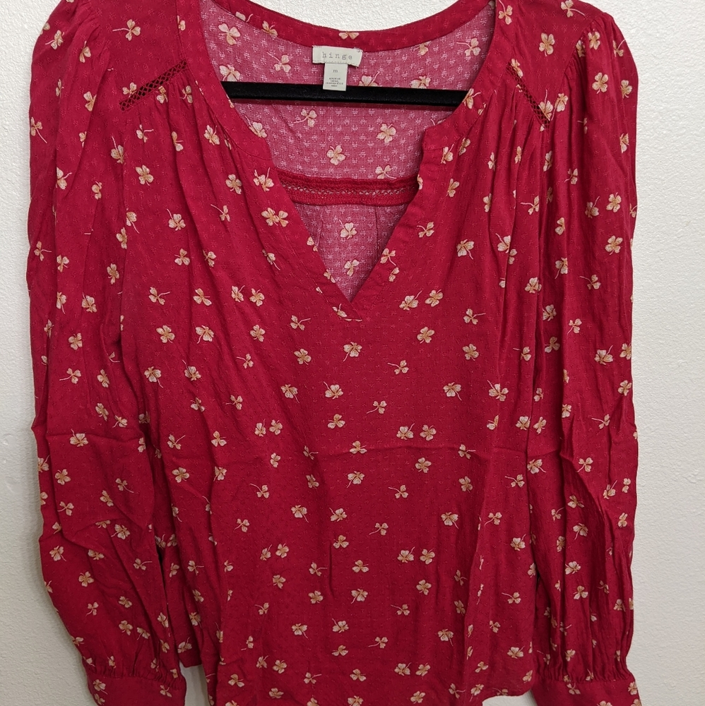 Hinge Floral Shirt, Size M